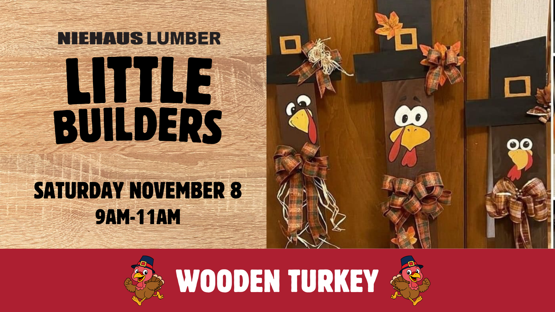 DIY Wooden Turkey Sign for Thanksgiving